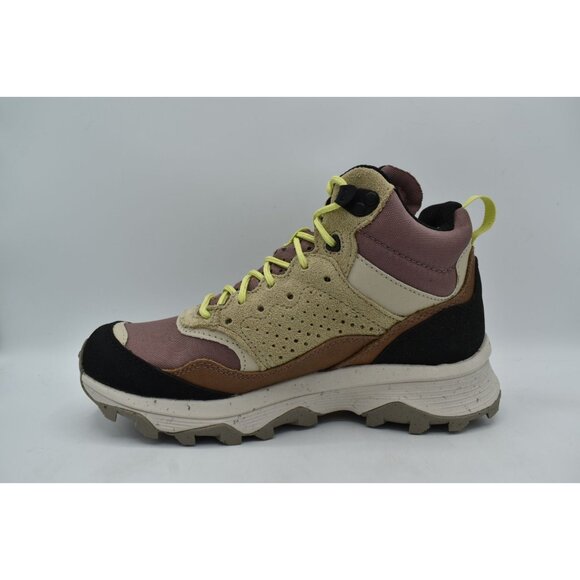 Merrell Womens Size 10 Speed Solo Mid Burlwood Waterproof Hiking Boots Shoes - Picture 7 of 11
